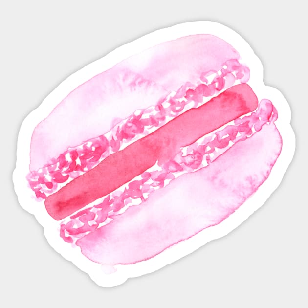 pink macaron Sticker by thegirlaquatic